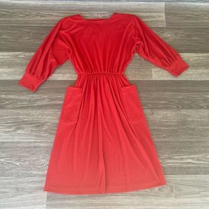 Vintage 80’s R.E.O. Red Pocket Dress